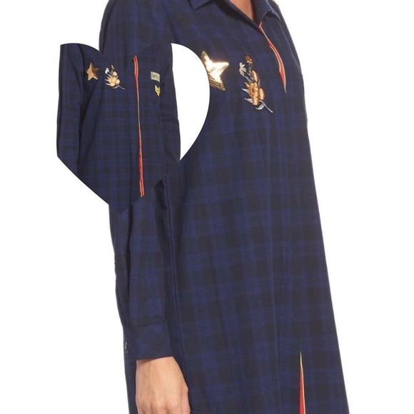 Plaid Patchwork Long Sleeves Flannel Shirt - Picture 6 of 6